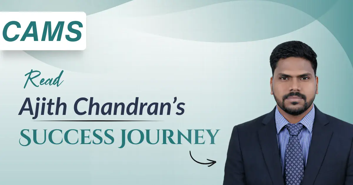 Ajith Chandran Success Story Ajith Chandran Success Story