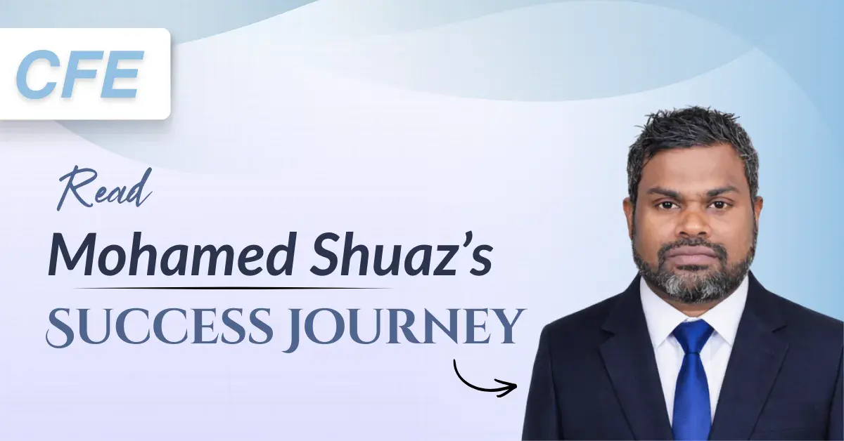 Mohamed Shuaz Success Story