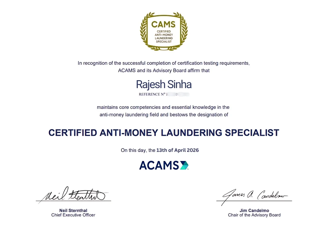 ACAMS-Rajesh