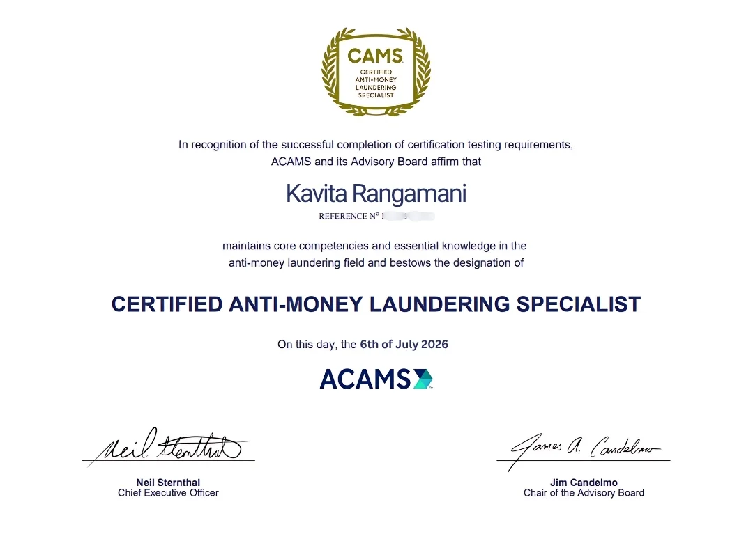 ACAMS-Kavita