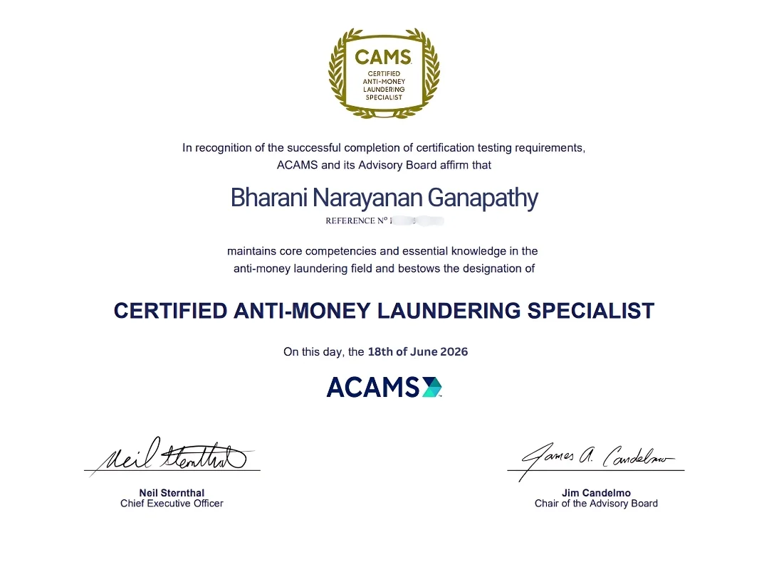 ACAMS-Bharani-Narayanan