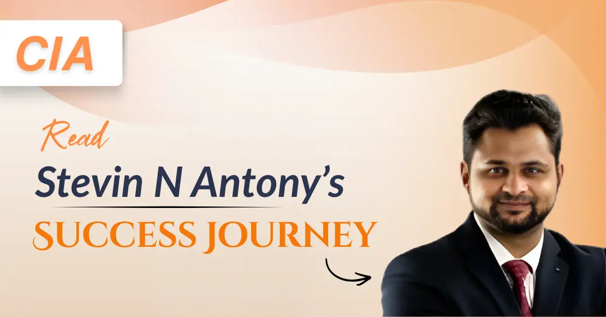 Stevin N Antony Success Story