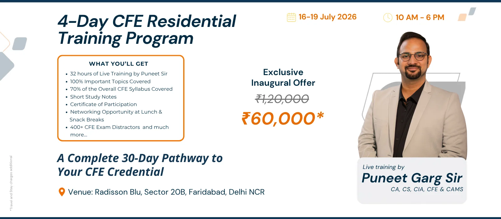 4-Day CFE Residential Training Program